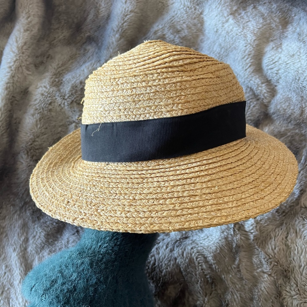 Straw beach hat - Picture 2 of 4